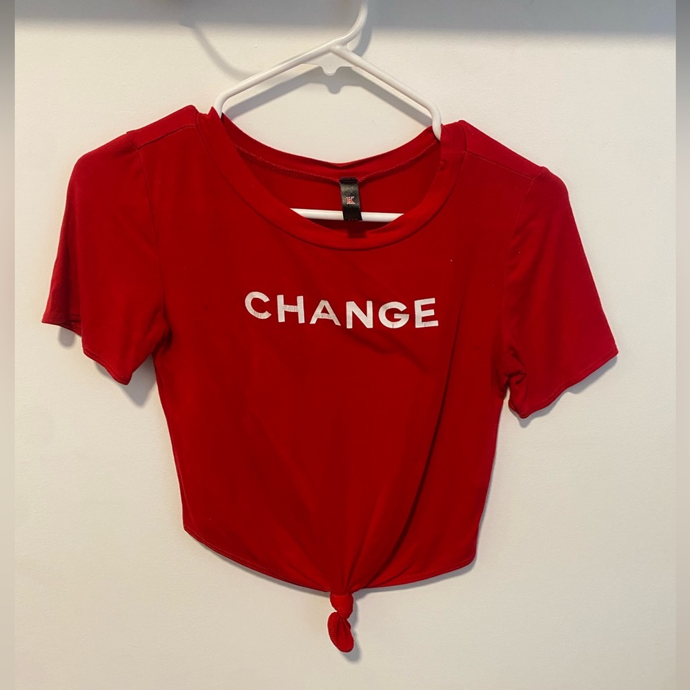 Red crop Top
